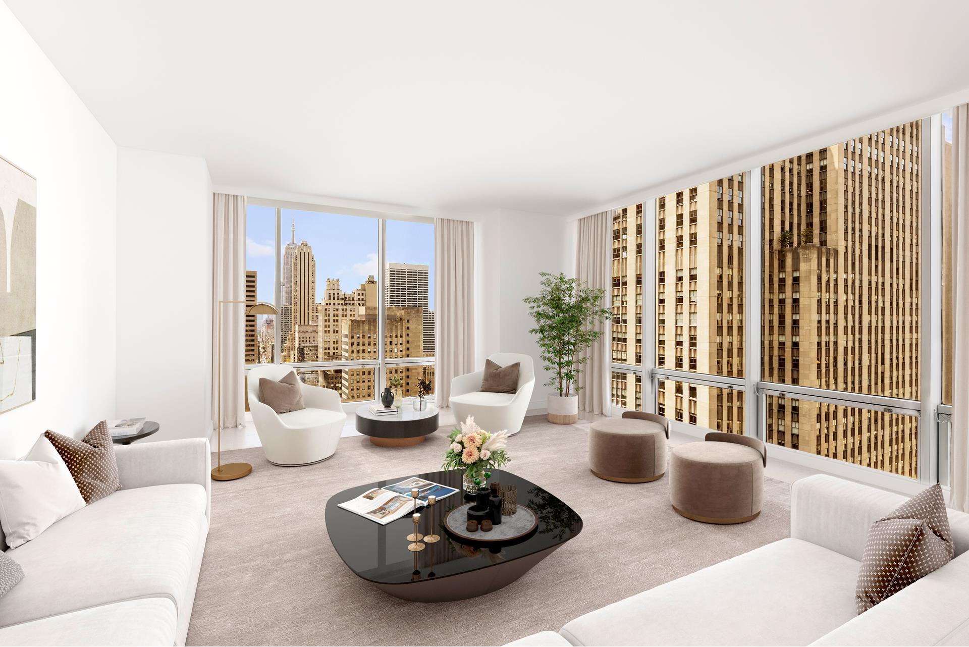 641 5th Avenue 27H, Midtown East, Midtown East, NYC - 2 Bedrooms  
2.5 Bathrooms  
4 Rooms - 