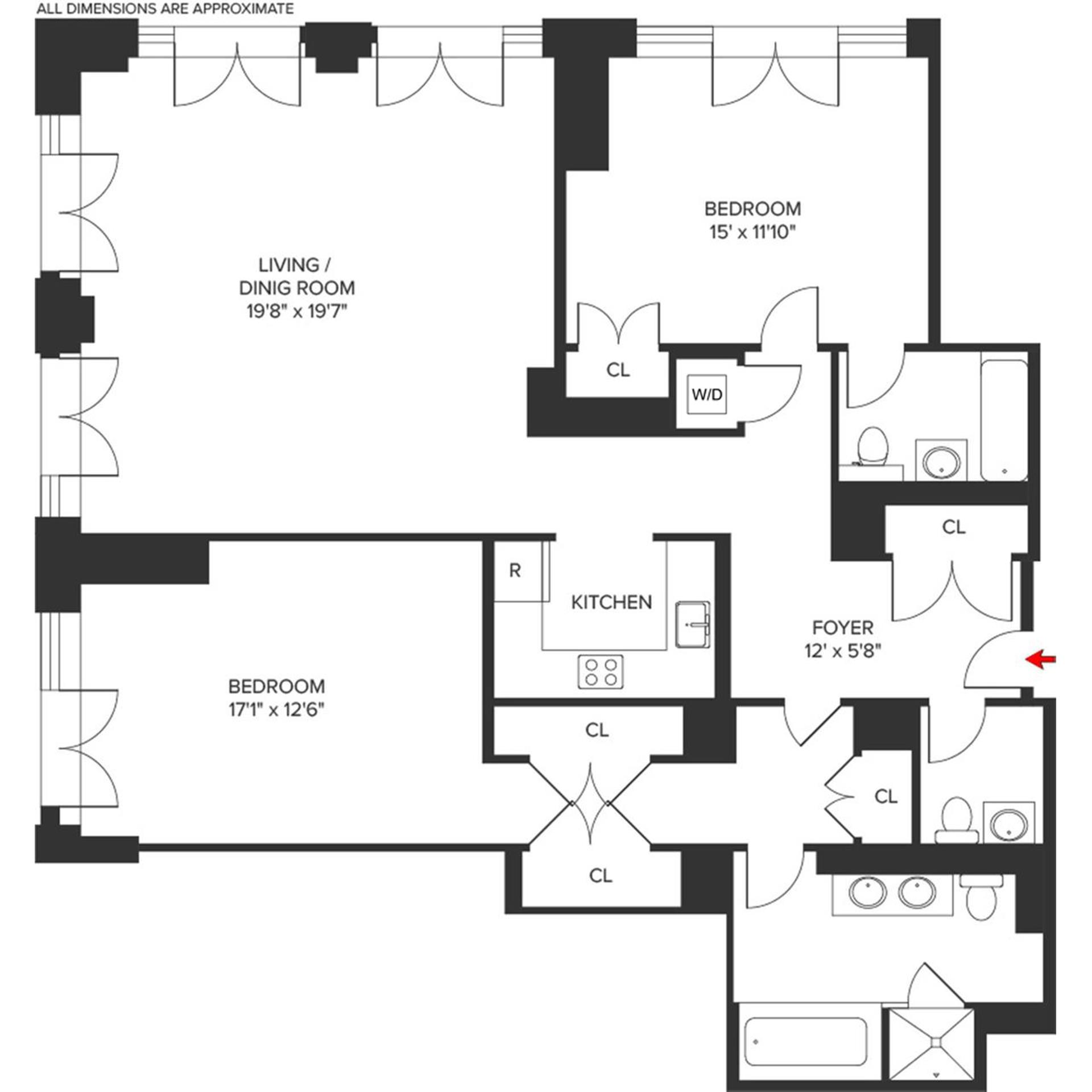 Floorplan for 45 Park Avenue, 501