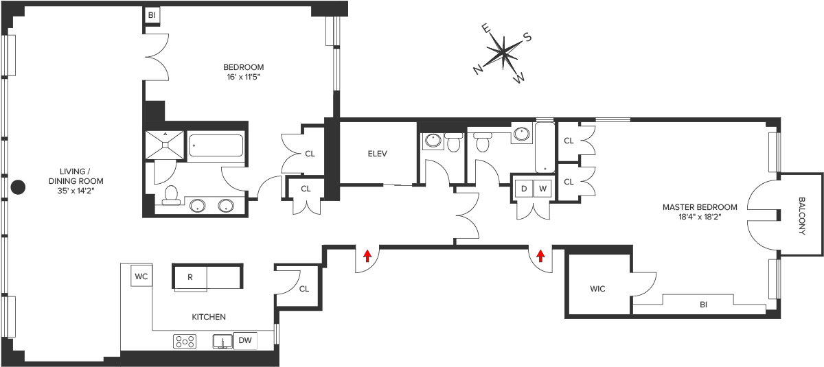 Floorplan for 330 East 57th Street, 14