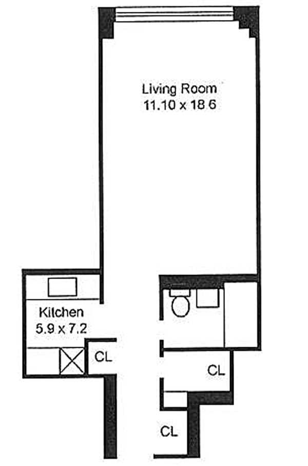 Floorplan for 220 East 57th Street, 3A