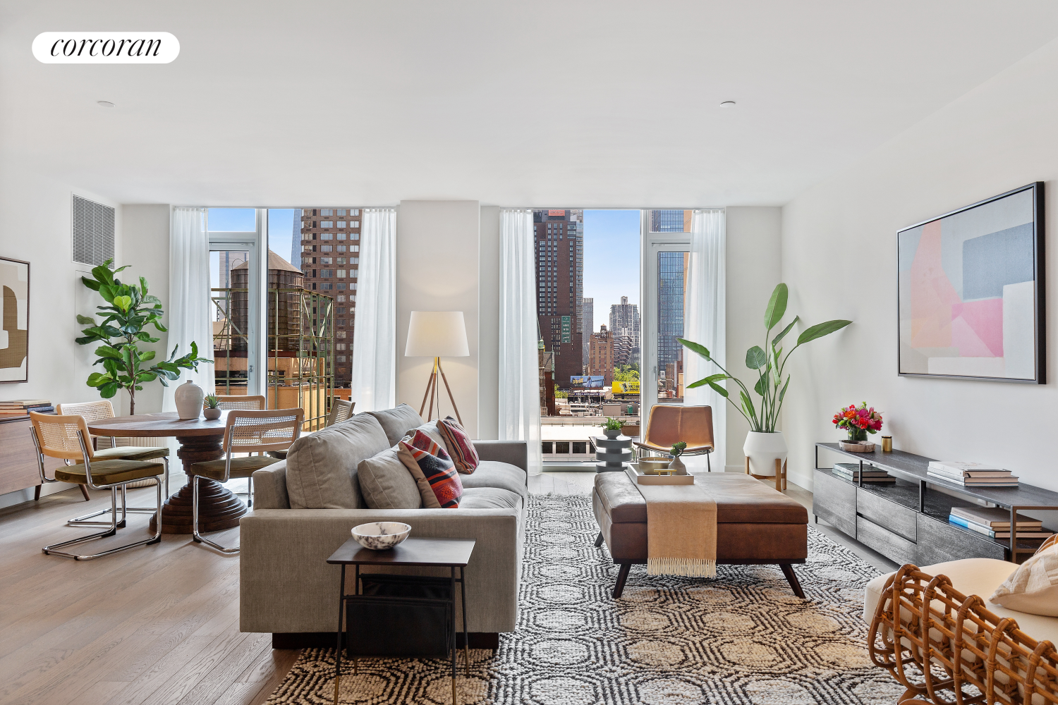 505 West 43rd Street 8H, Hells Kitchen, Midtown West, NYC - 3 Bedrooms  
3.5 Bathrooms  
6 Rooms - 