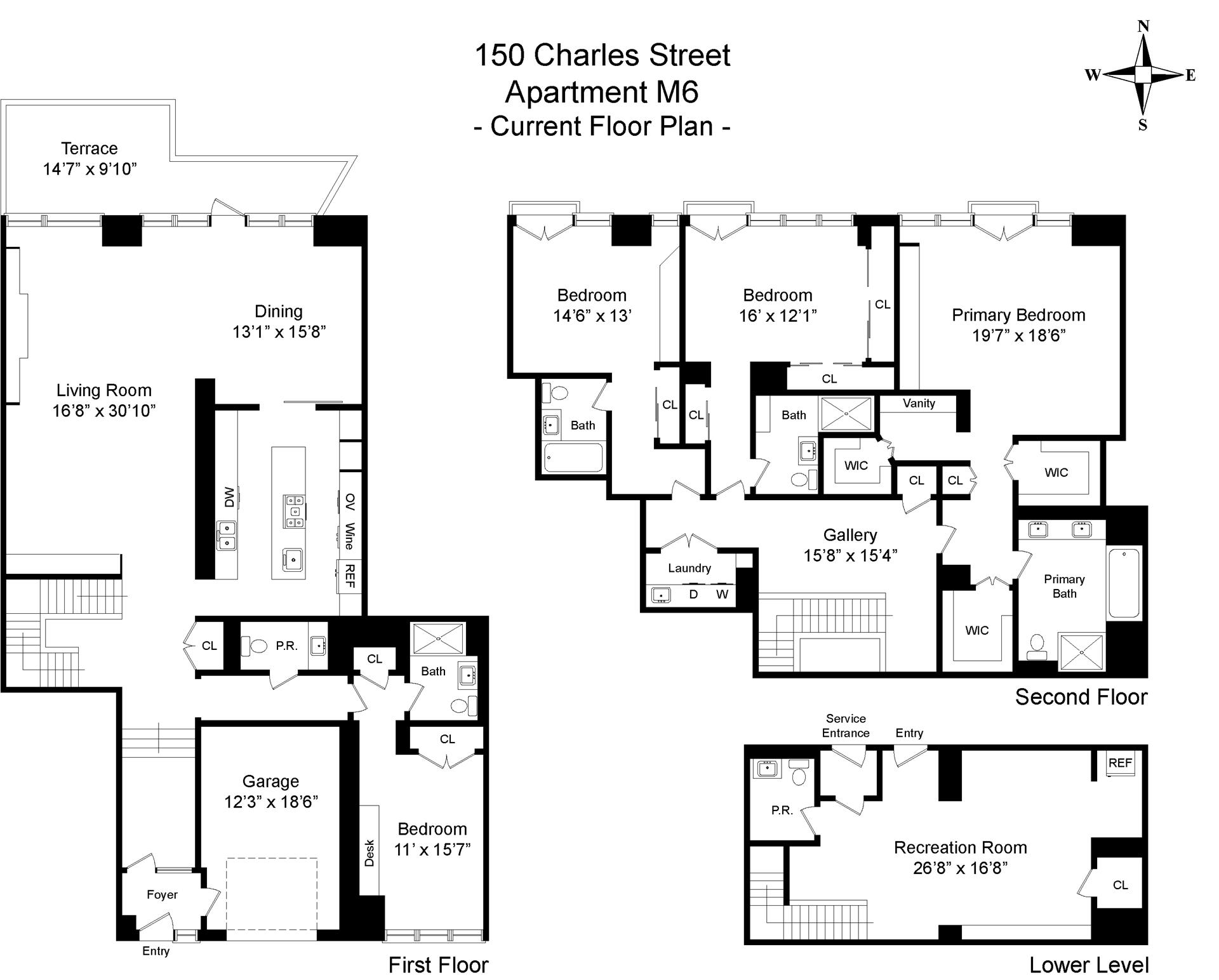 Floorplan for 150 Charles Street, M6