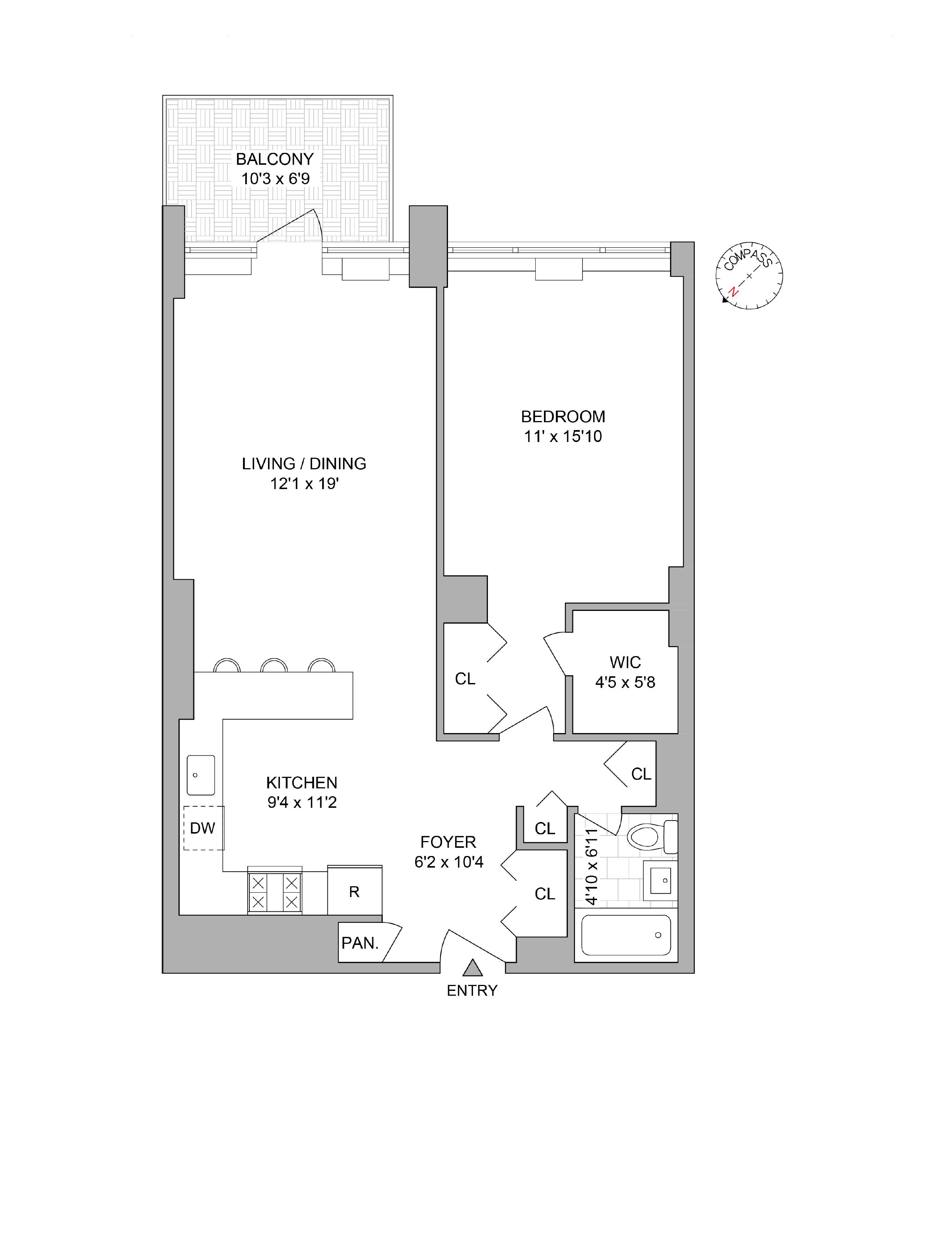 Floorplan for 75 Henry Street, 2F