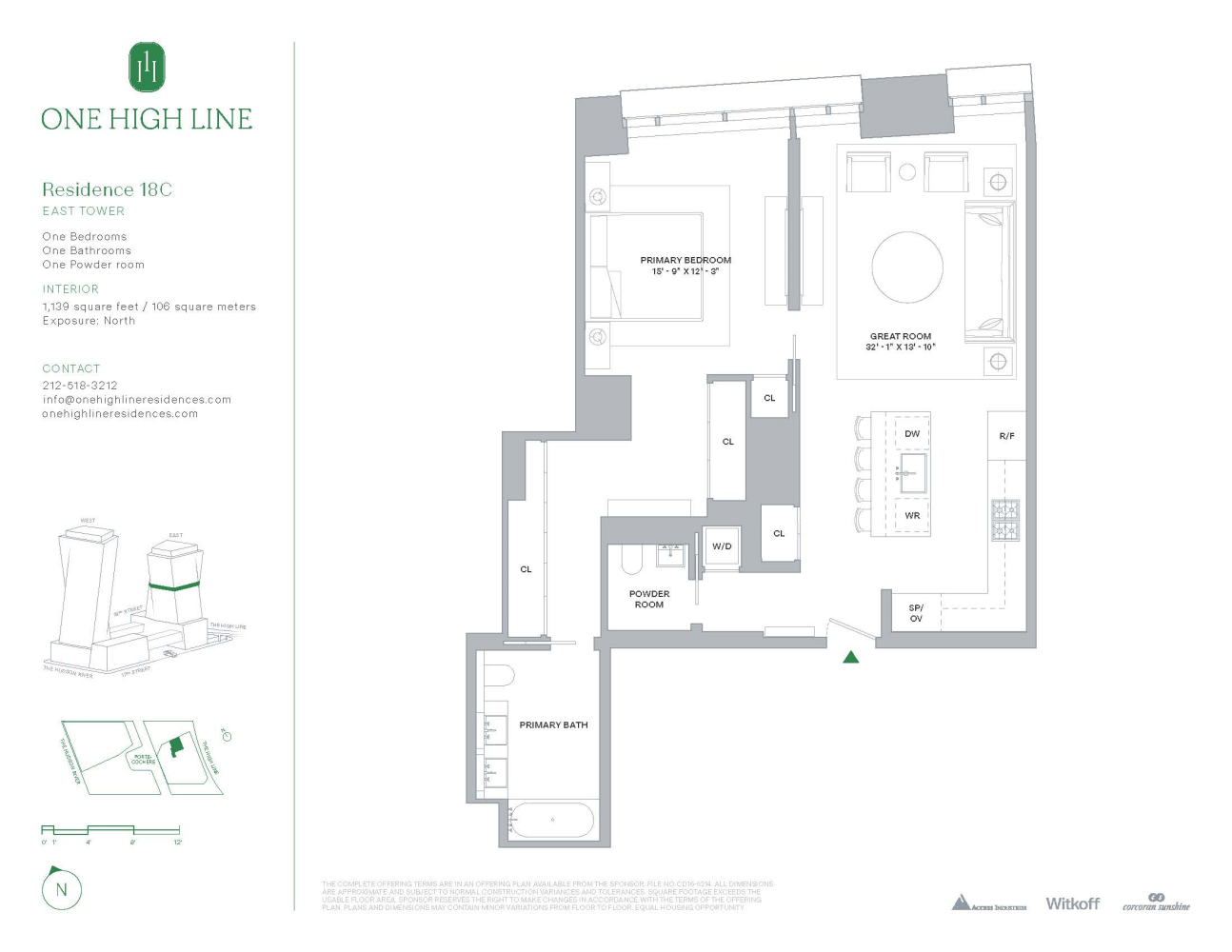 Floorplan for 500 West 18th Street East 18C