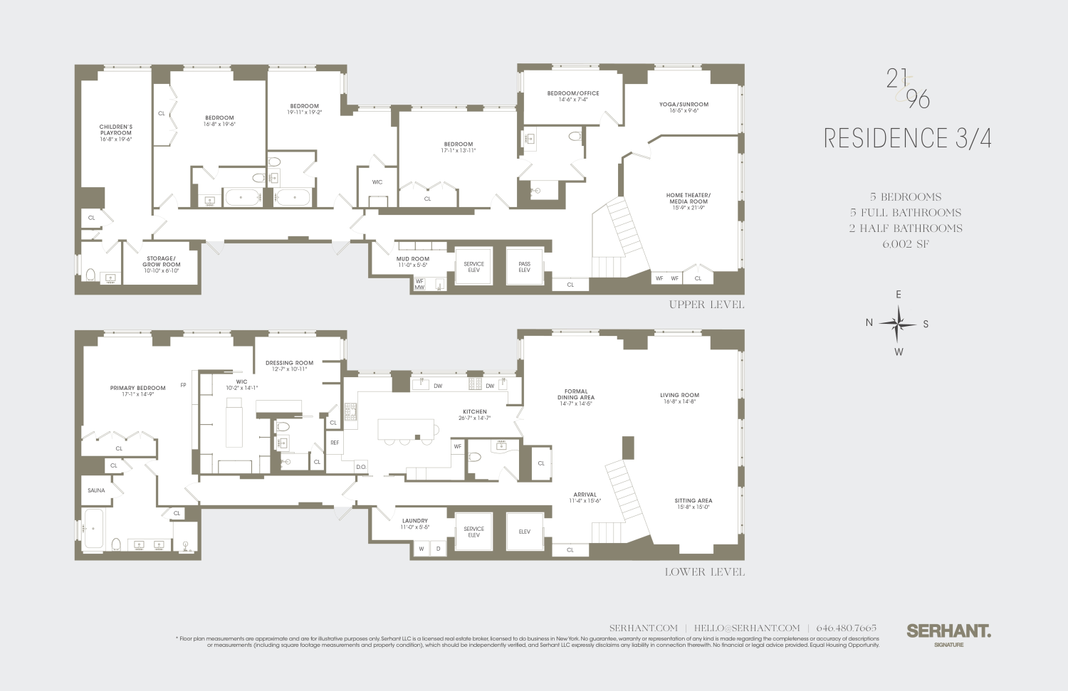 Floorplan for 21 East 96th Street 3rd/4th