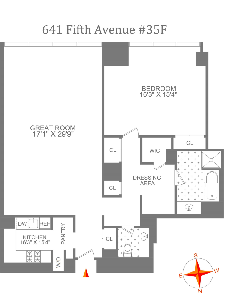 Floorplan for 641 5th Avenue, 35F