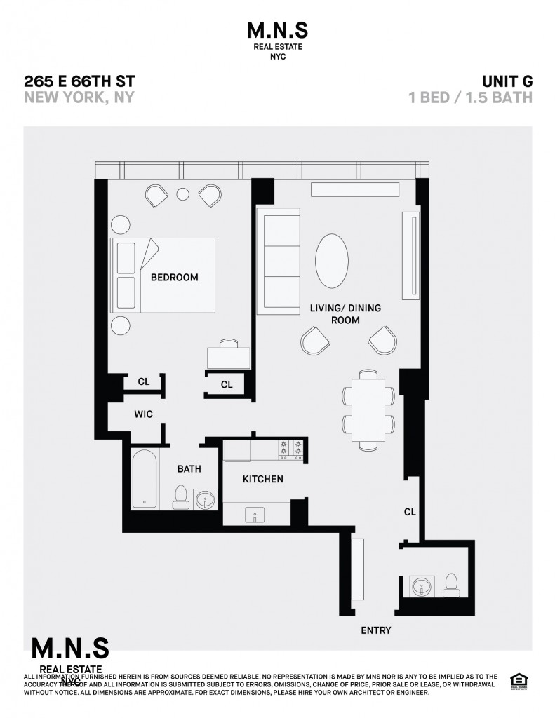 Floorplan for 265 East 66th Street, 32-G