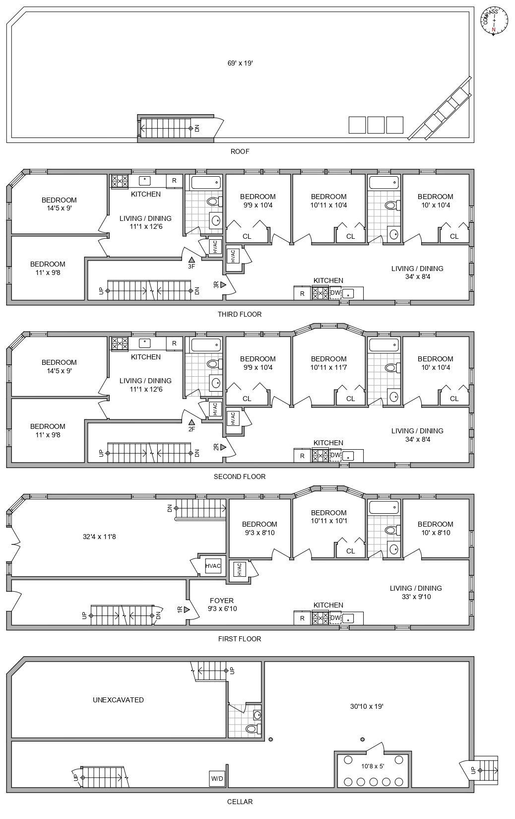 Floorplan for 276 East 23rd Street