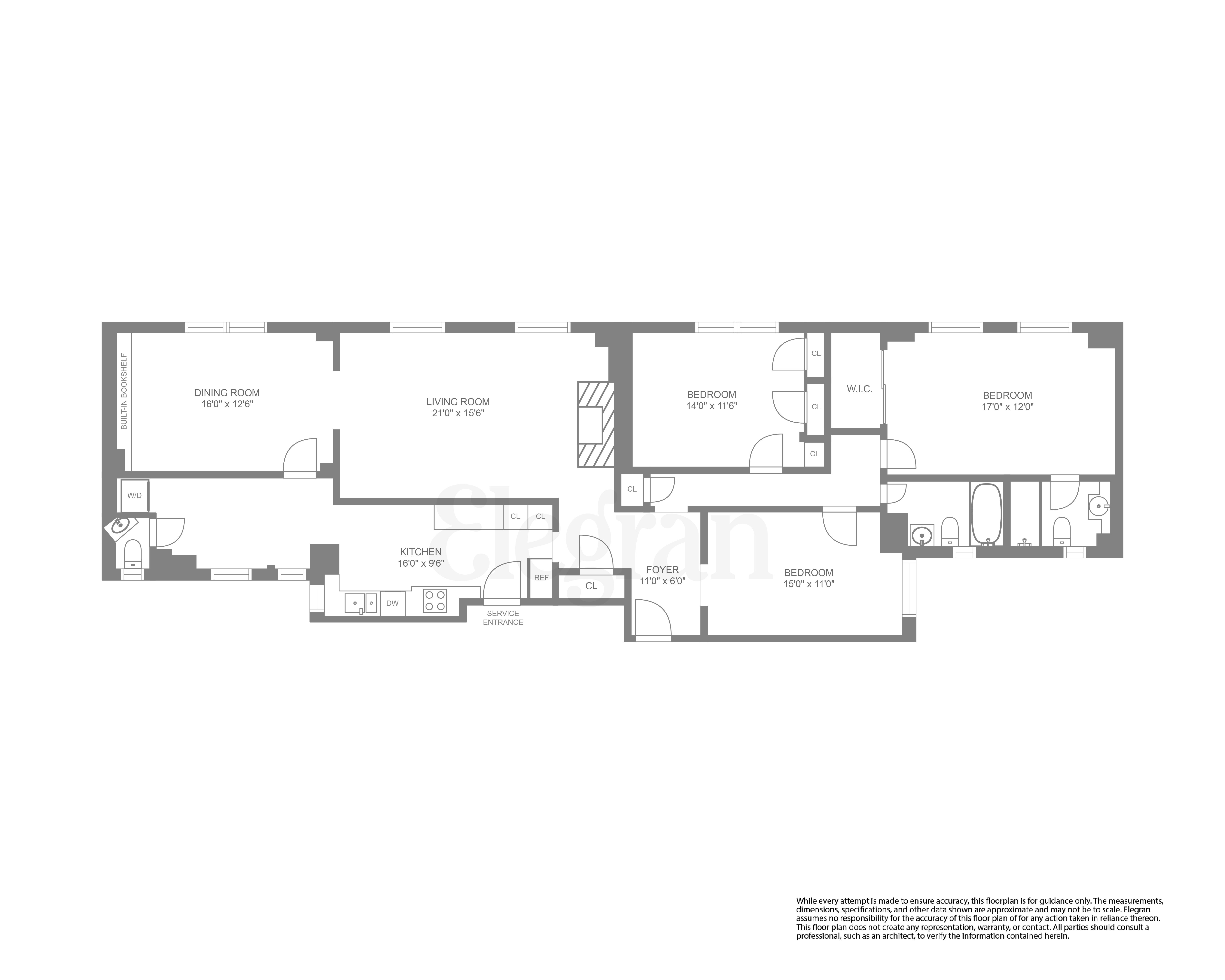 Floorplan for 8 East 96th Street, 4-C