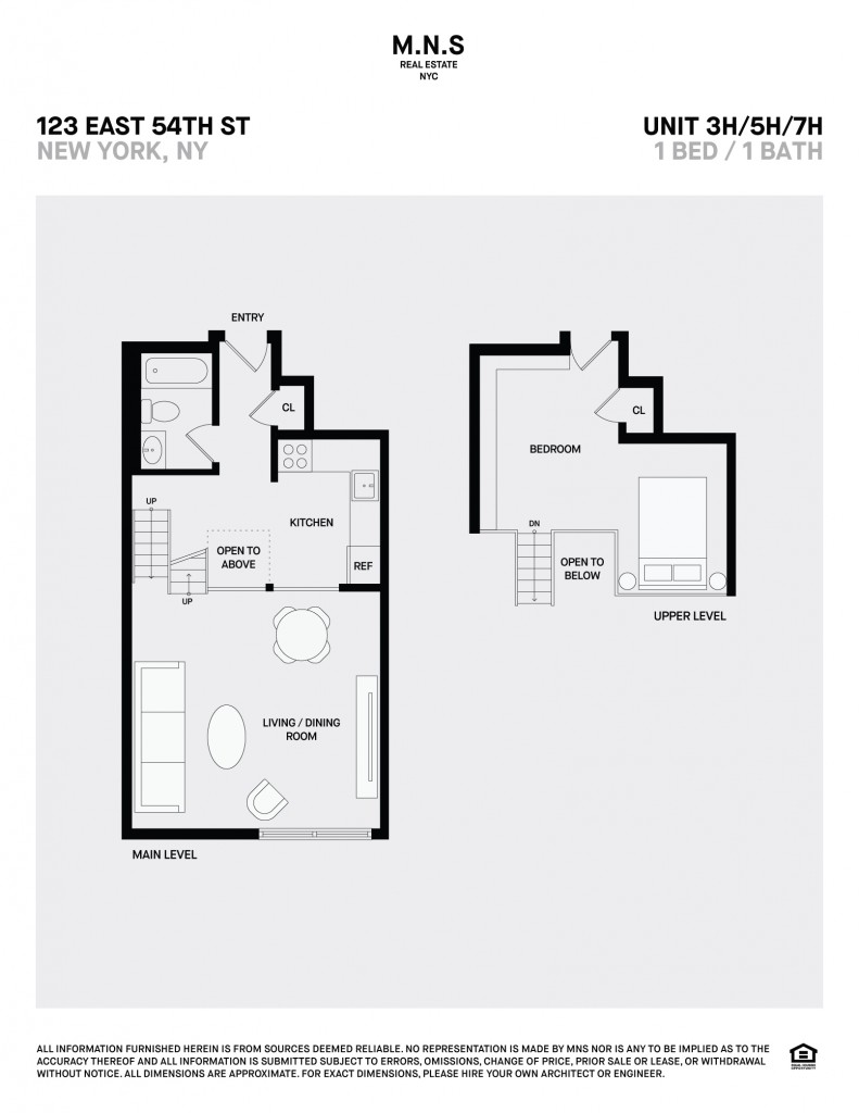 Floorplan for 123 East 54th Street, 3-H