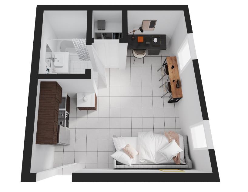 Floorplan for 424 East 115th Street, 3-C