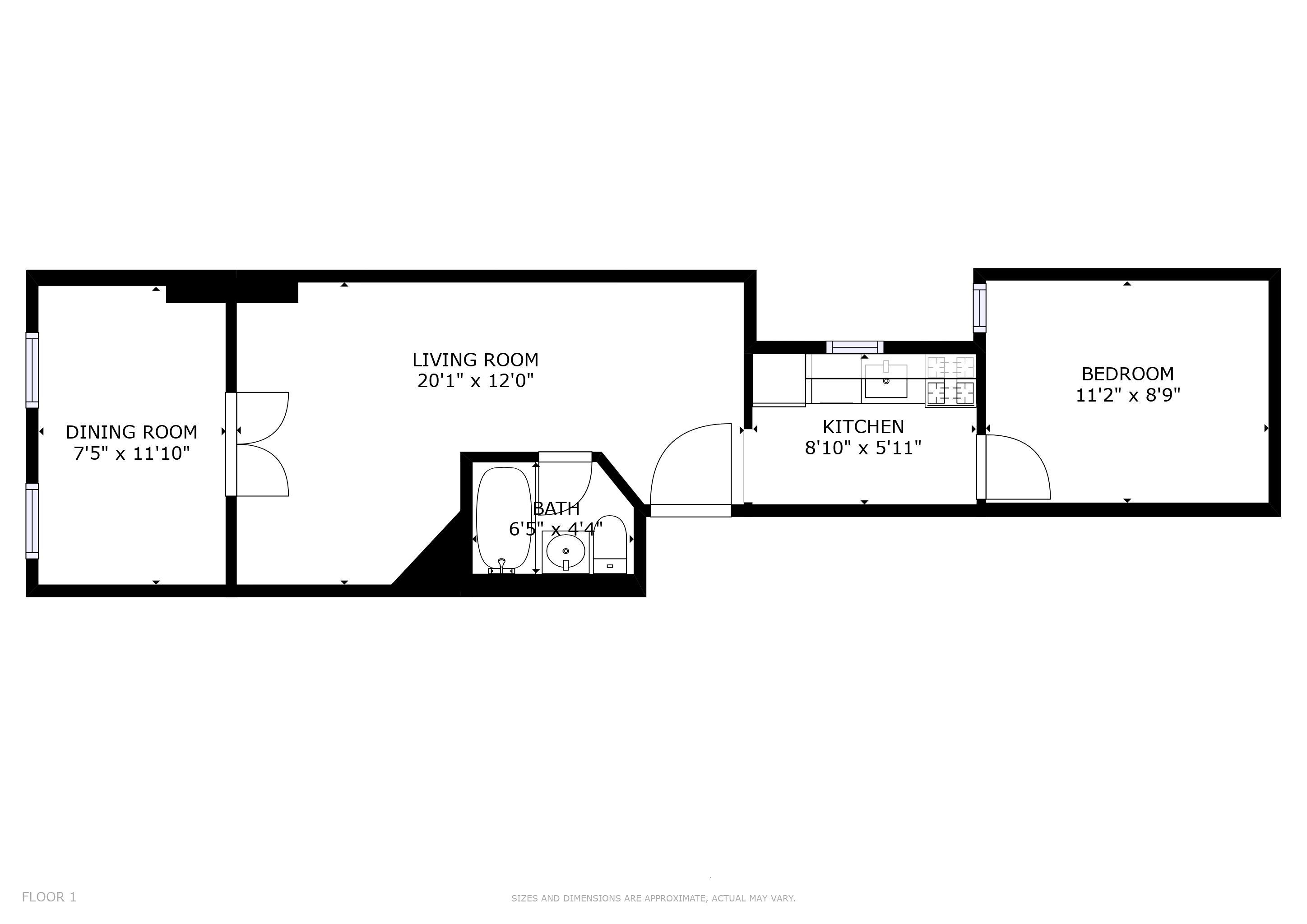 Floorplan for 328 East 94th Street, 4-C