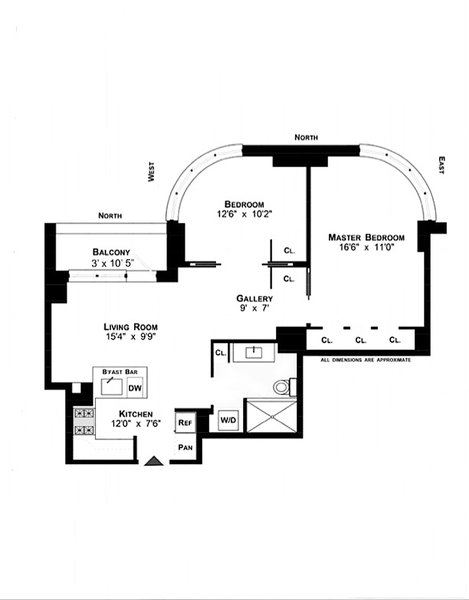 Floorplan for 330 East 38th Street, 19I