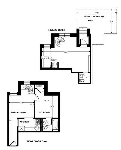 Floorplan for 555 Lenox Avenue, 1B