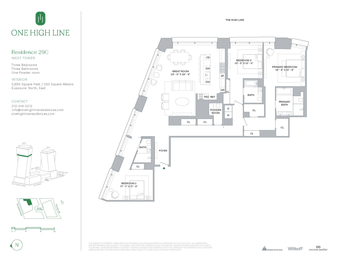 Floorplan for 500 West 18th Street West 29C