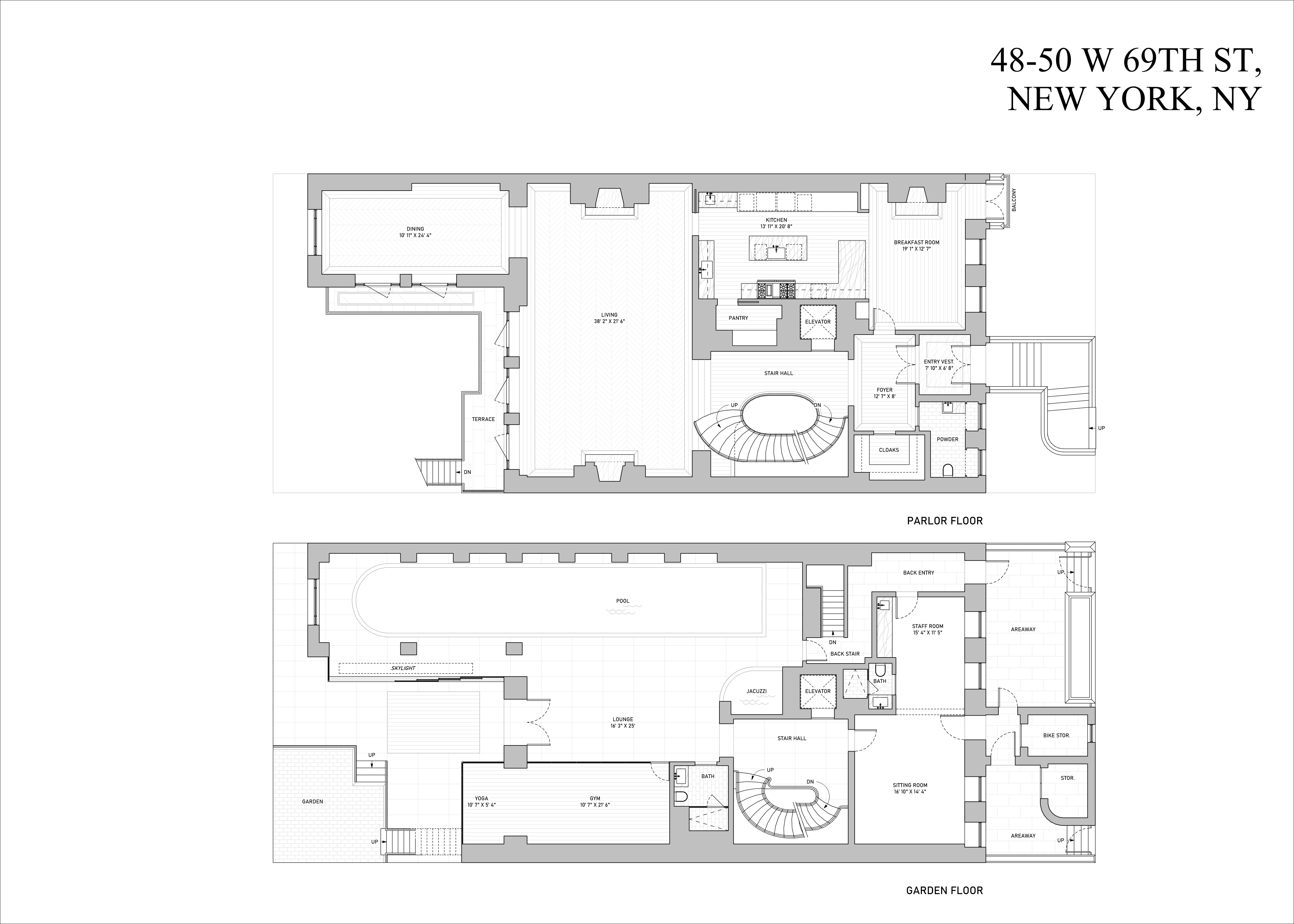 Floorplan for West 69th Street