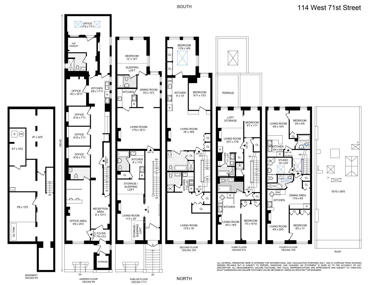 Floorplan for 114 West 71st Street