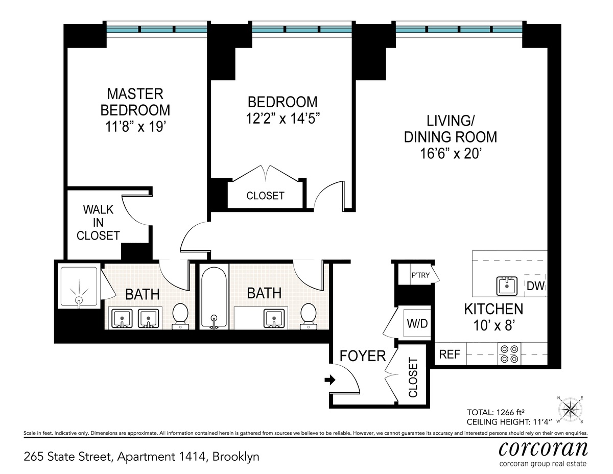 Floorplan for 265 State Street, 1414