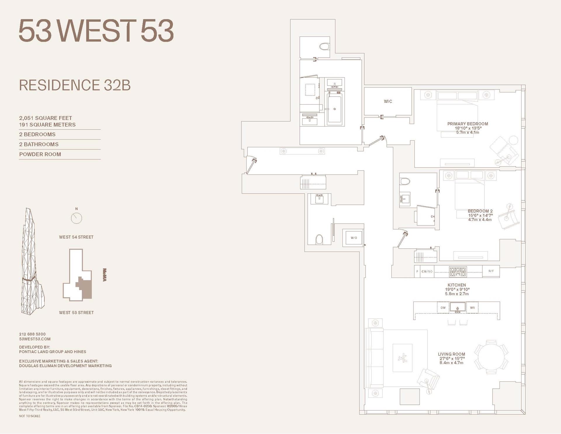 Floorplan for 53 West 53rd Street, 32B