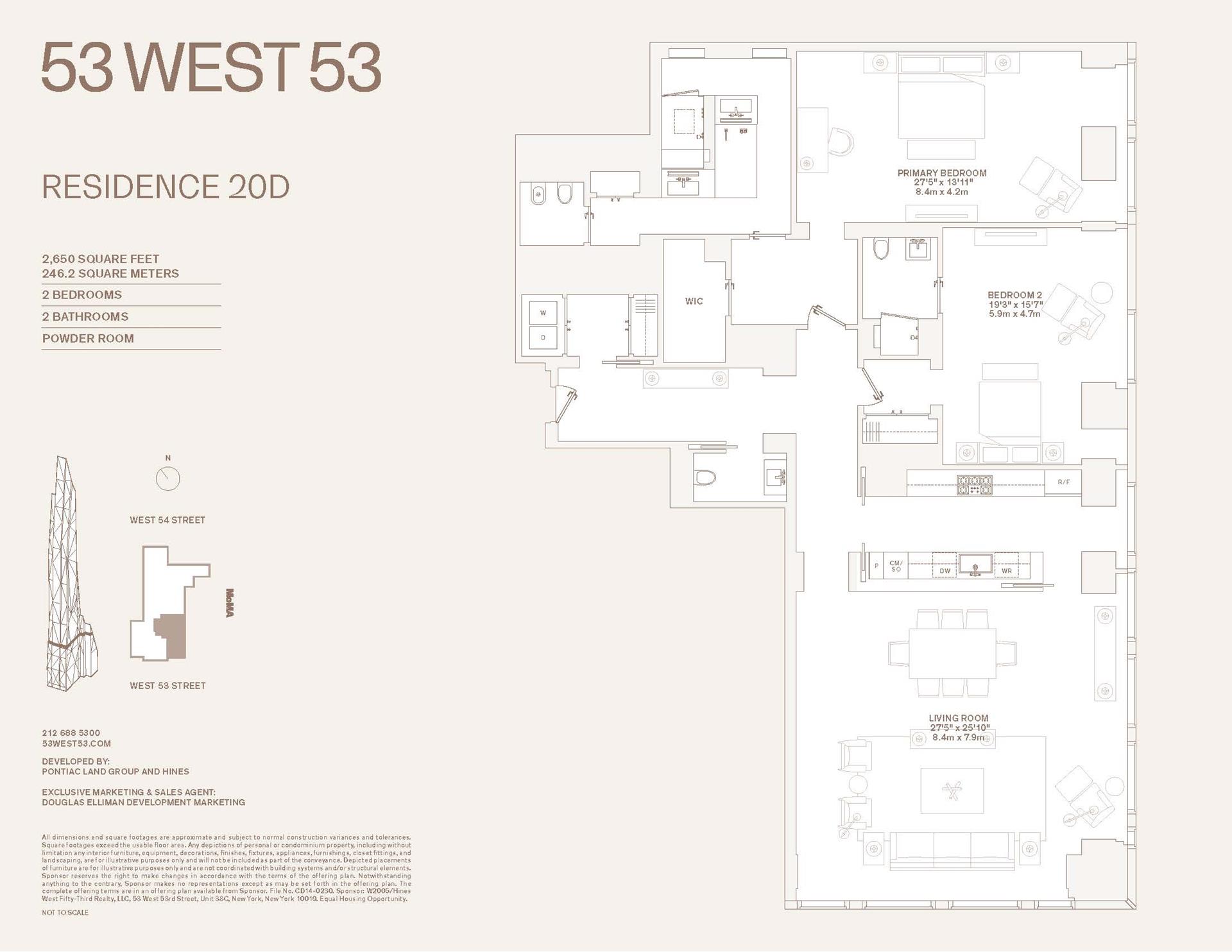 Floorplan for 53 West 53rd Street, 20D