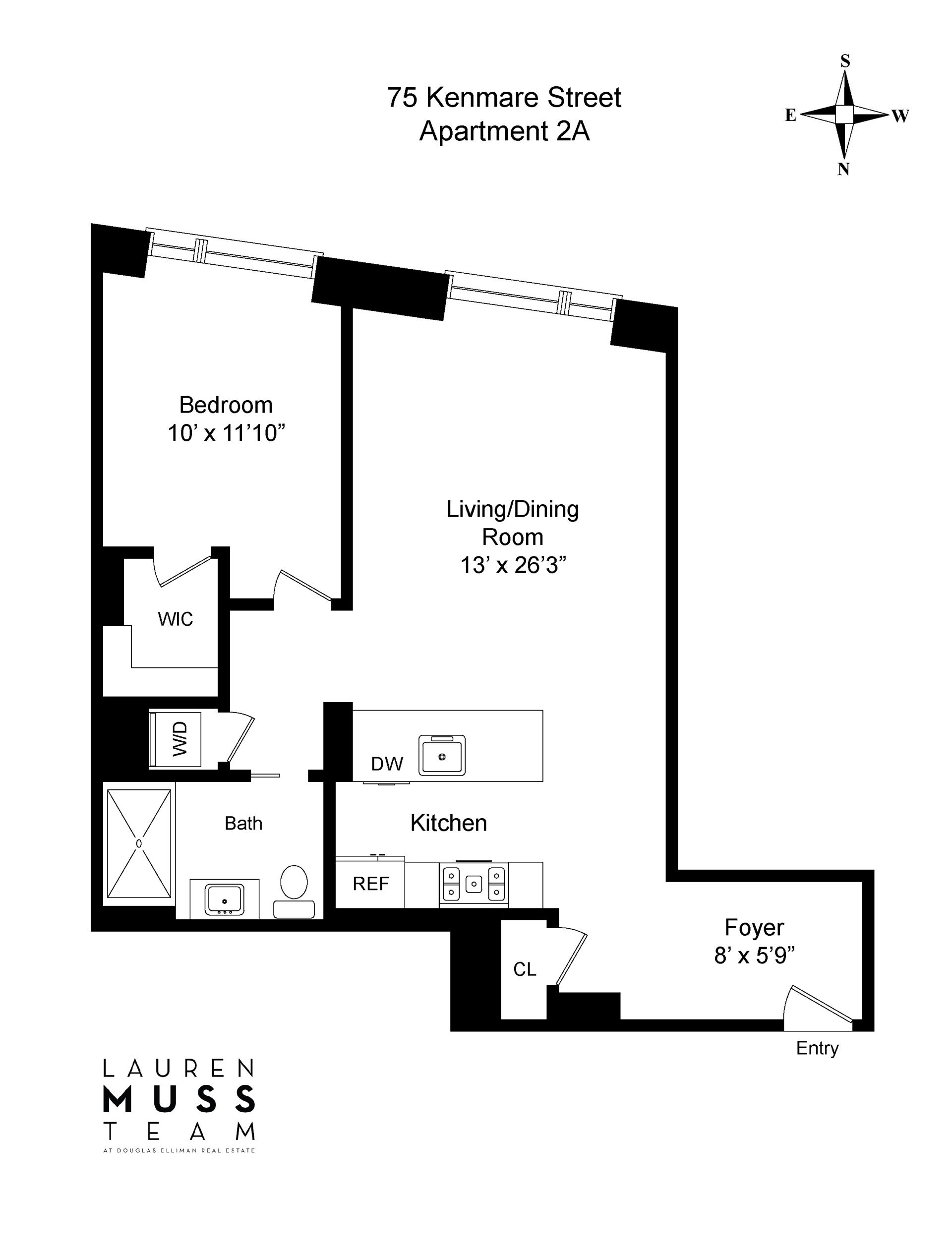 Floorplan for 75 Kenmare Street, 2A