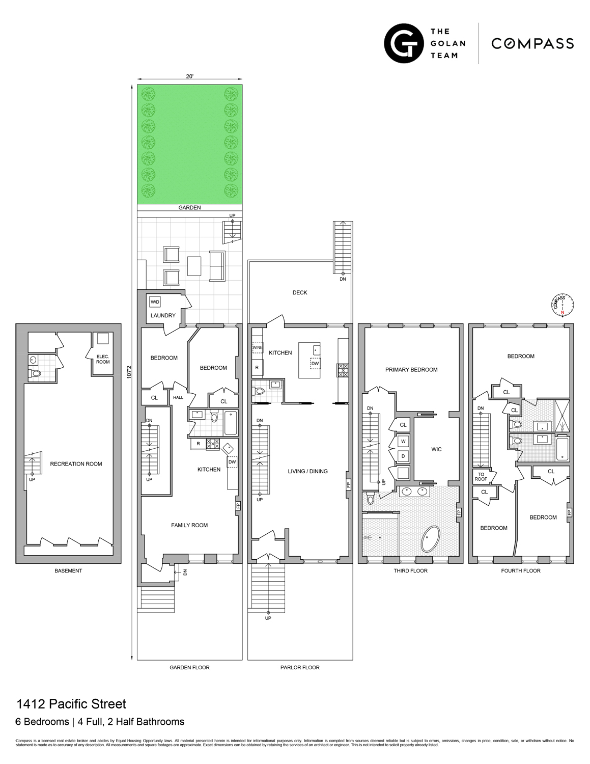 Floorplan for 1412 Pacific Street