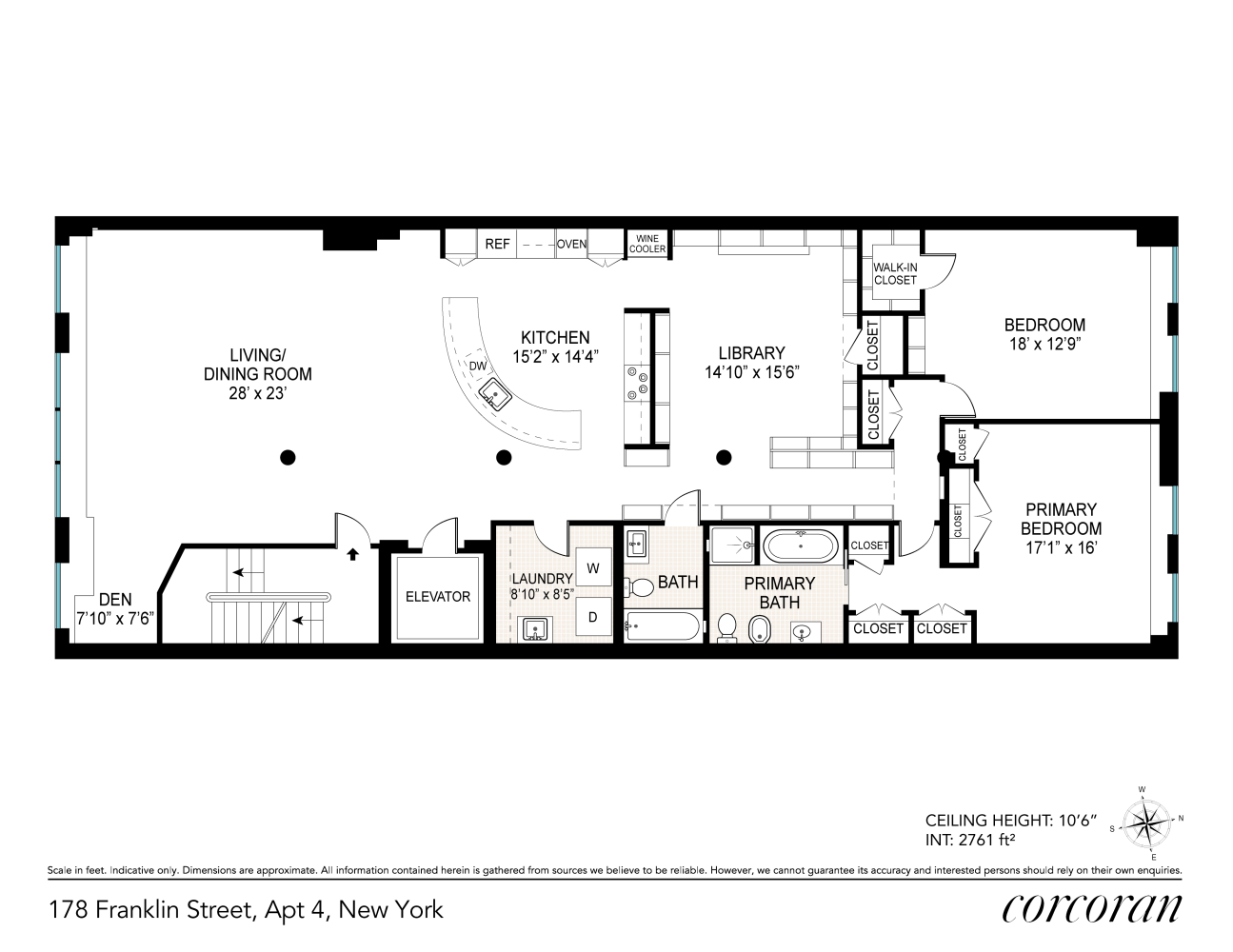 Floorplan for 178 Franklin Street, 4