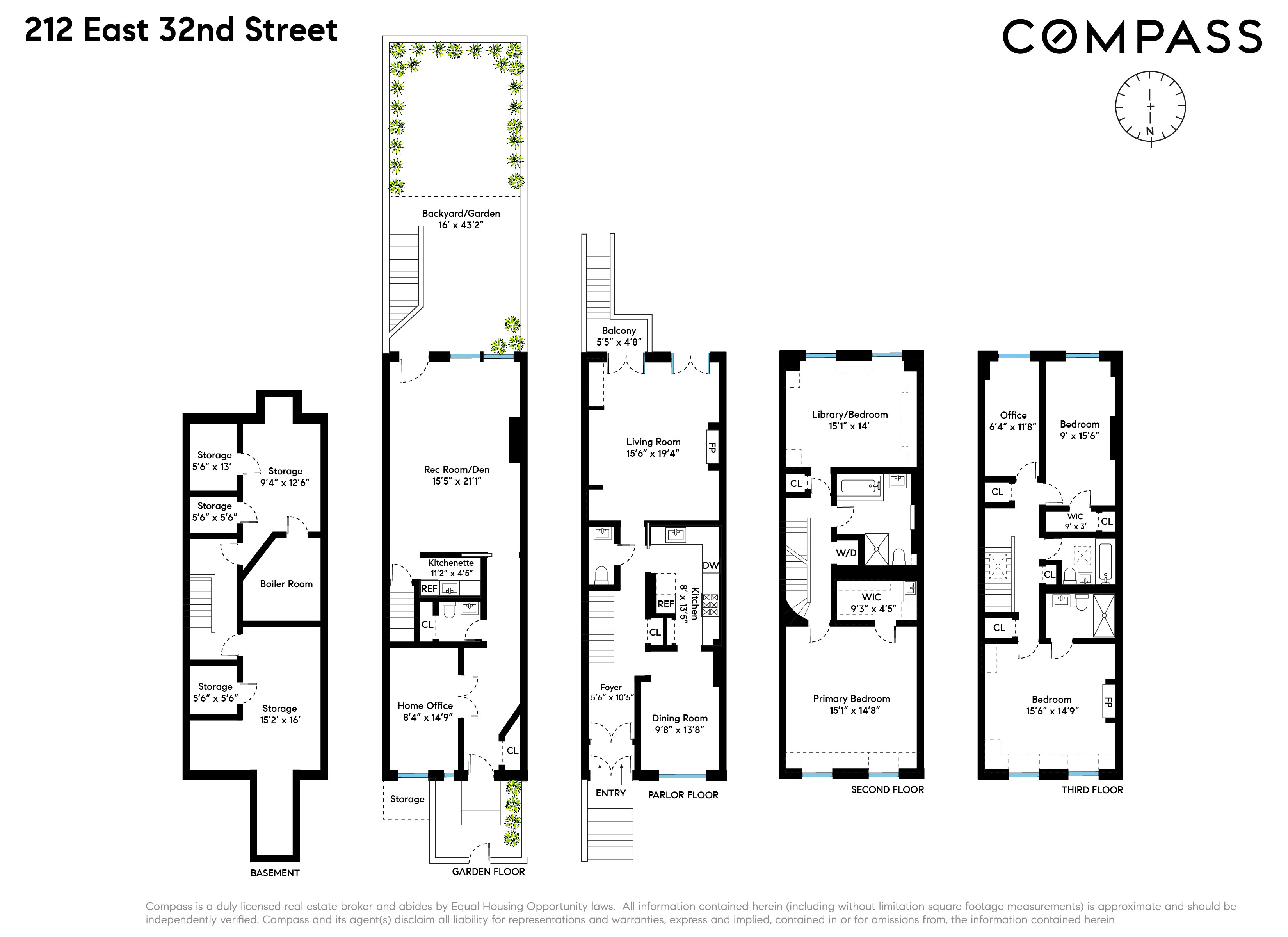 Floorplan for 212 East 32nd Street