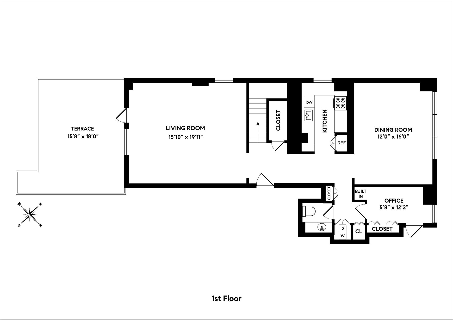 Floorplan for 153 East 87th Street, 12B