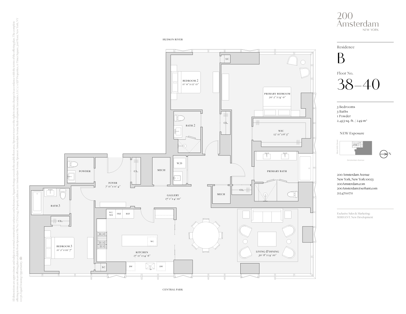 Floorplan for 200 Amsterdam Avenue, 40B