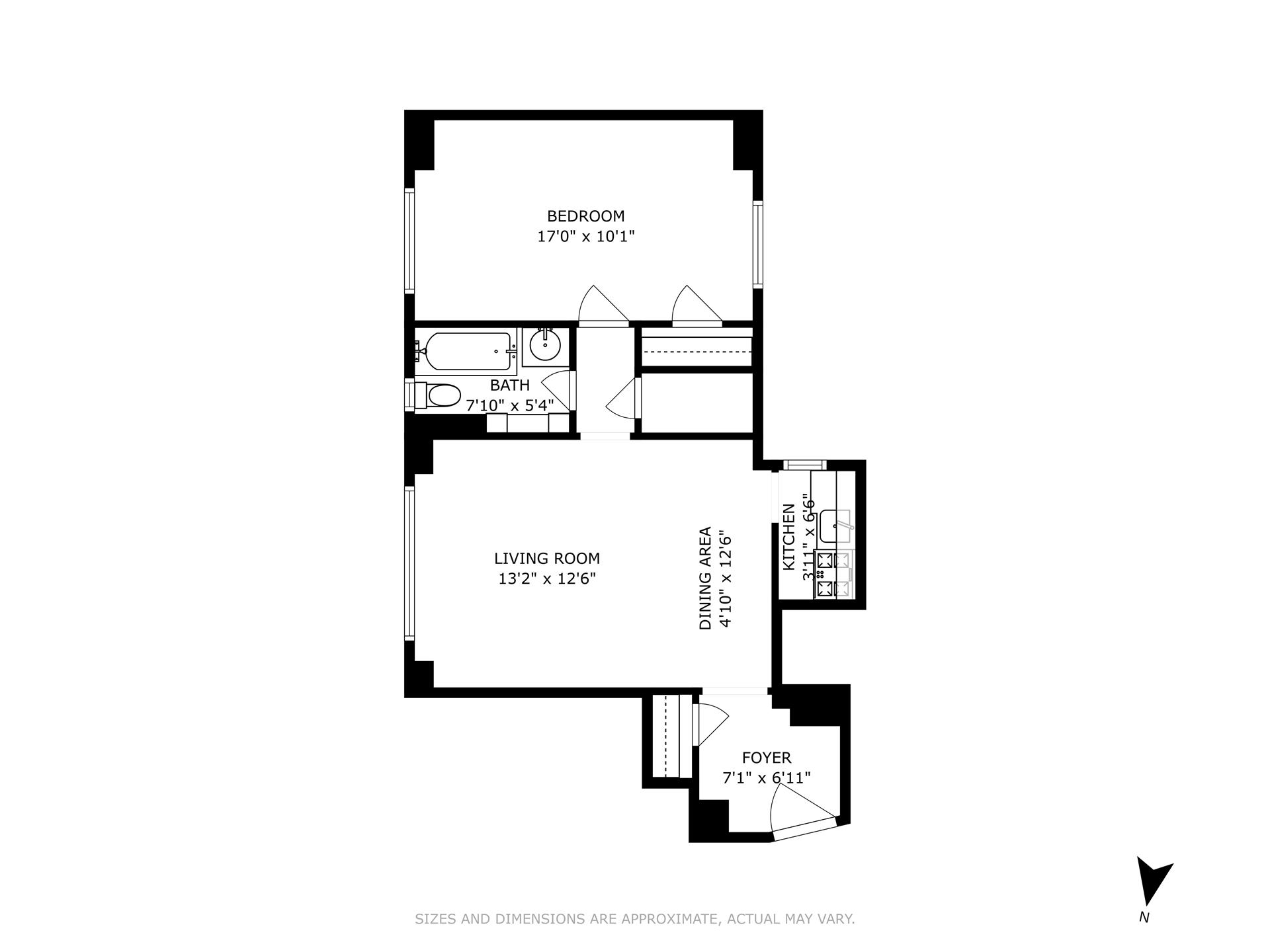 Floorplan for 225 East 79th Street, 2D