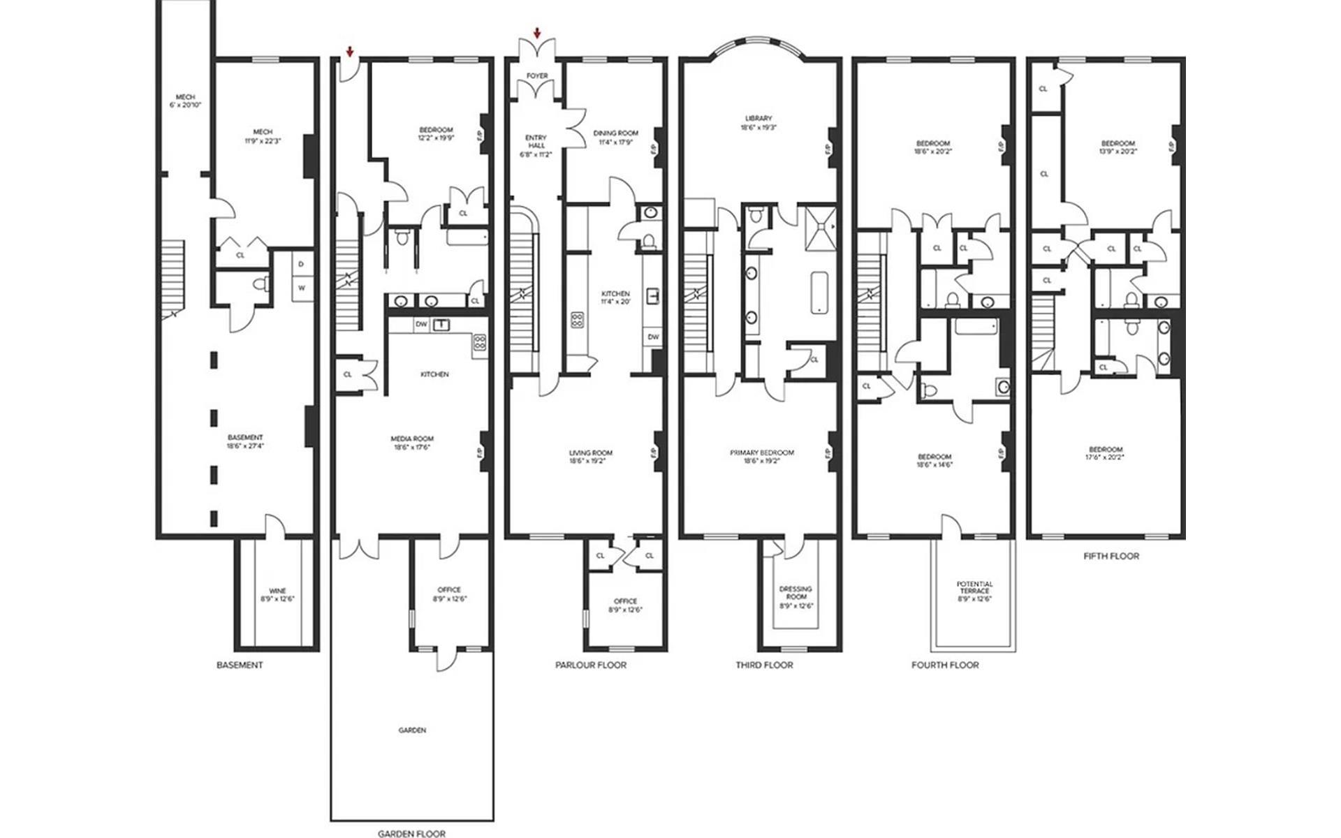 Floorplan for 26 West 87th Street