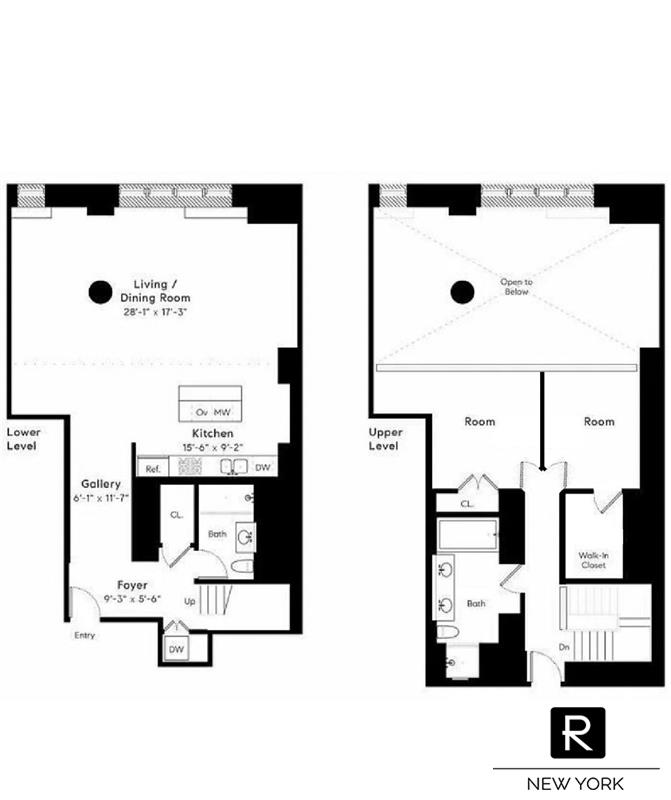 Floorplan for 310 East 53rd Street, 2/3C