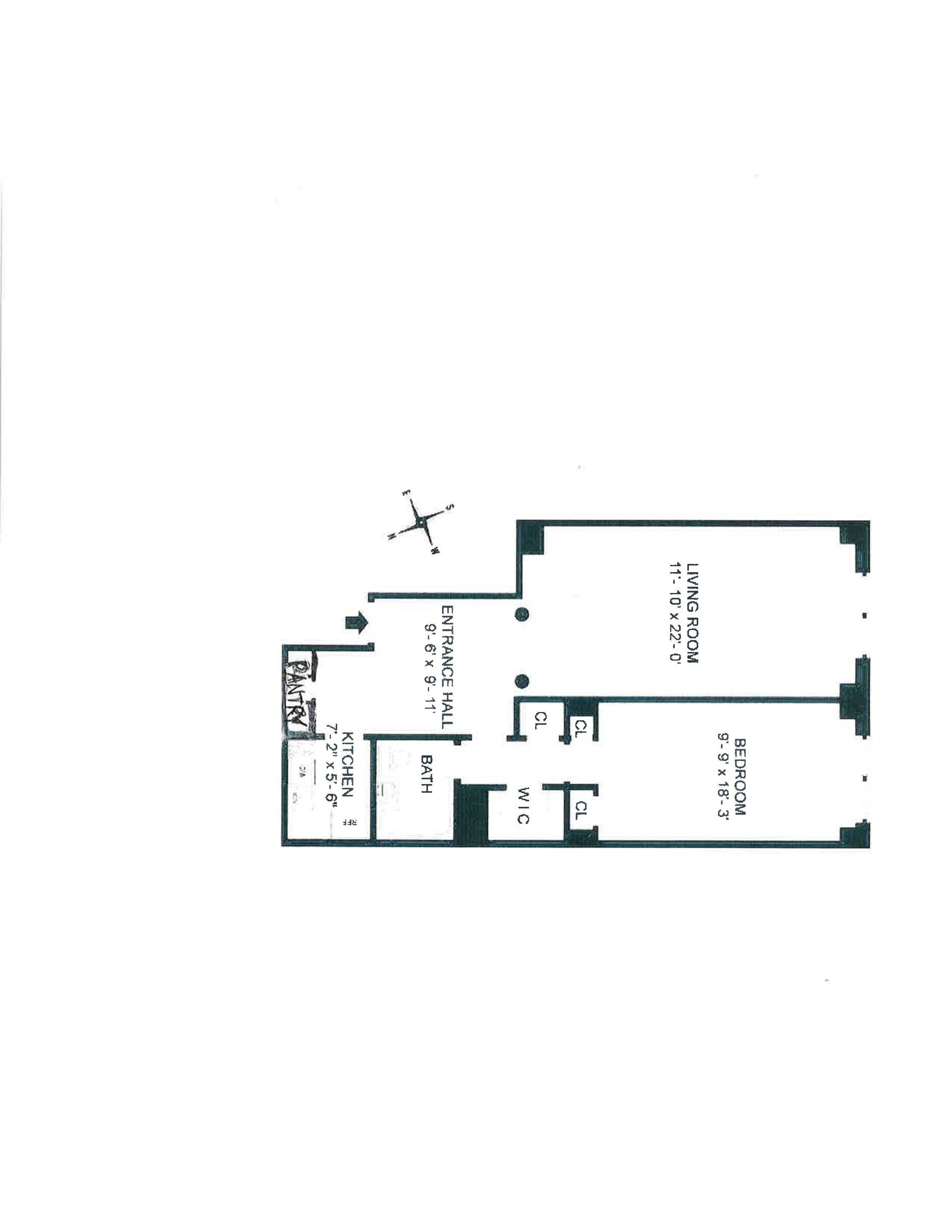 Floorplan for 575 Park Avenue, 809