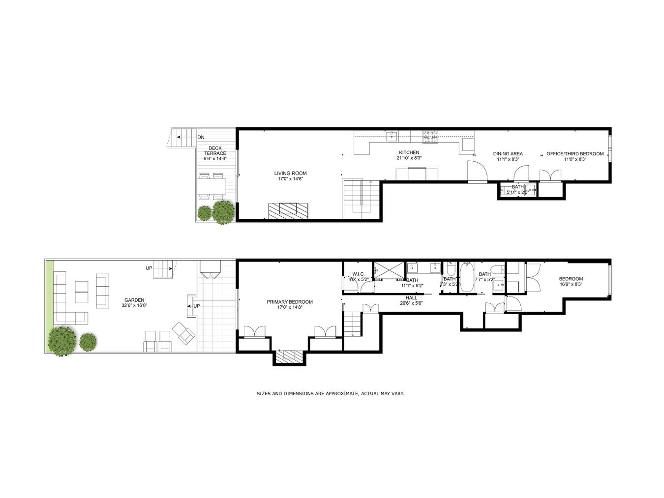 Floorplan for 428 West 23rd Street, 1A