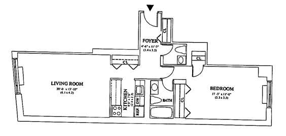 Floorplan for 350 Albany Street, 11A