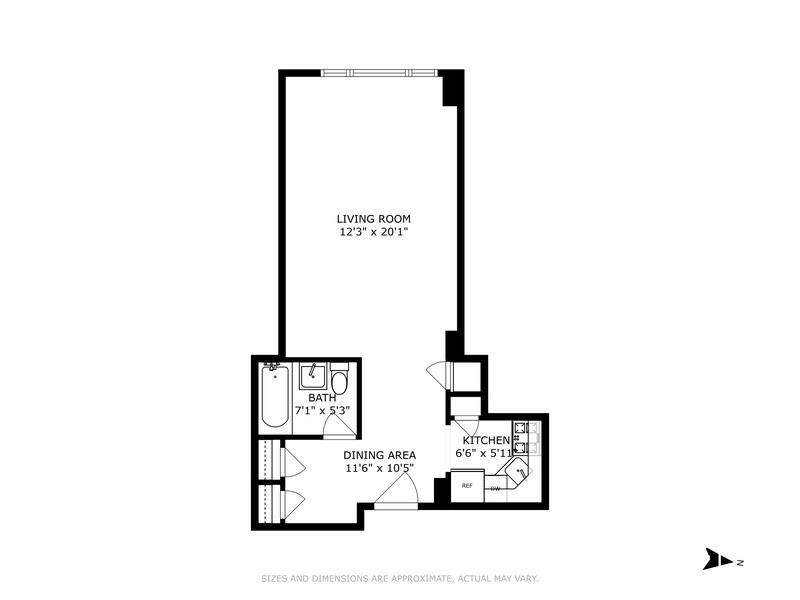 Floorplan for 200 East 27th Street, 2-S