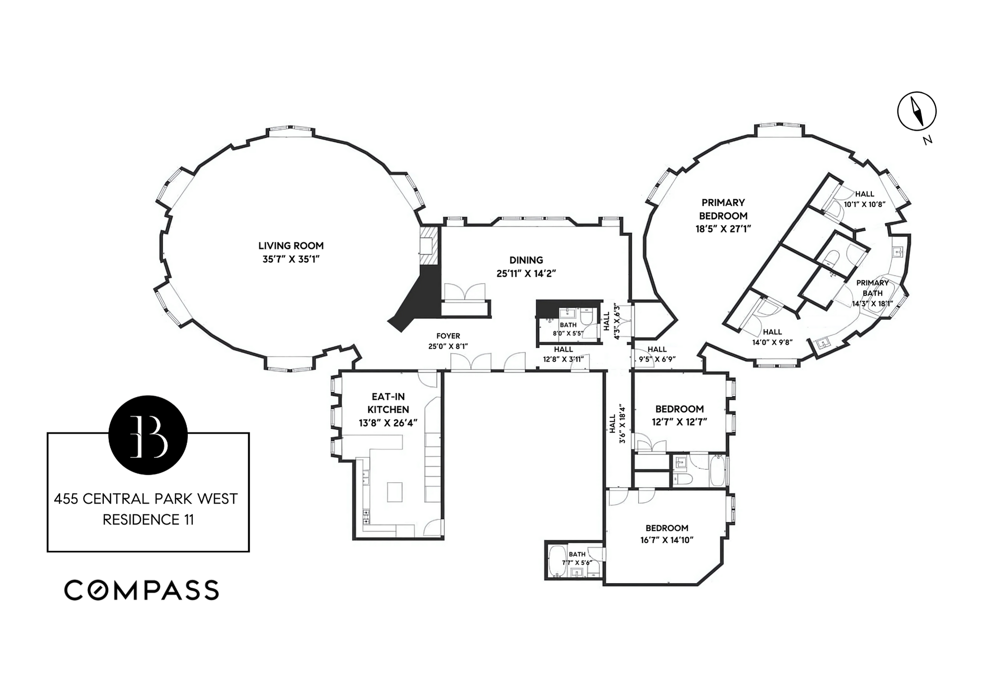 Floorplan for 455 Central Park, 11