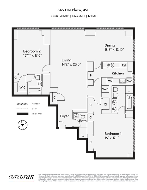 Floorplan for 845 United Nations Plaza, 49E