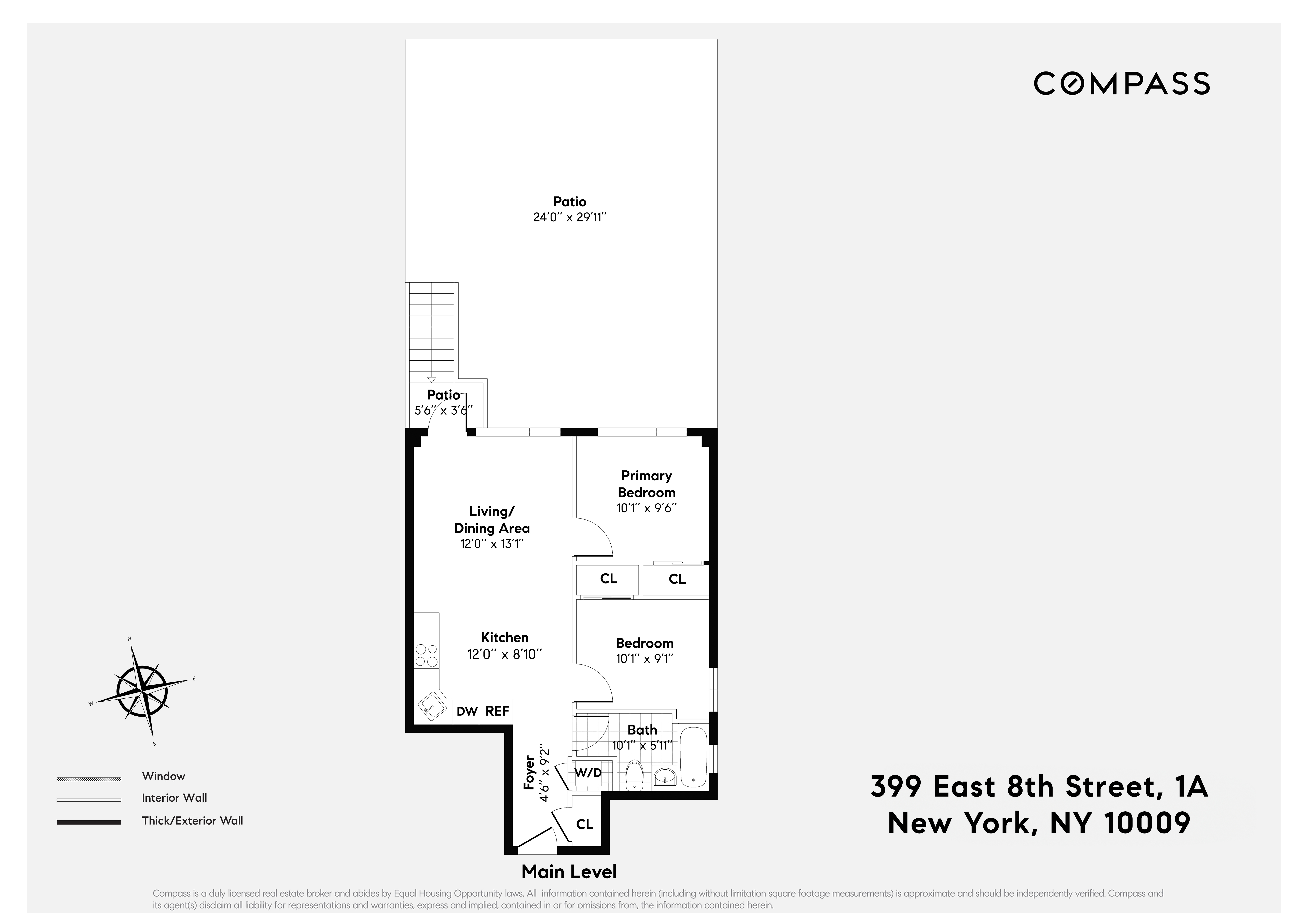 Floorplan for 399 East 8th Street, 1A