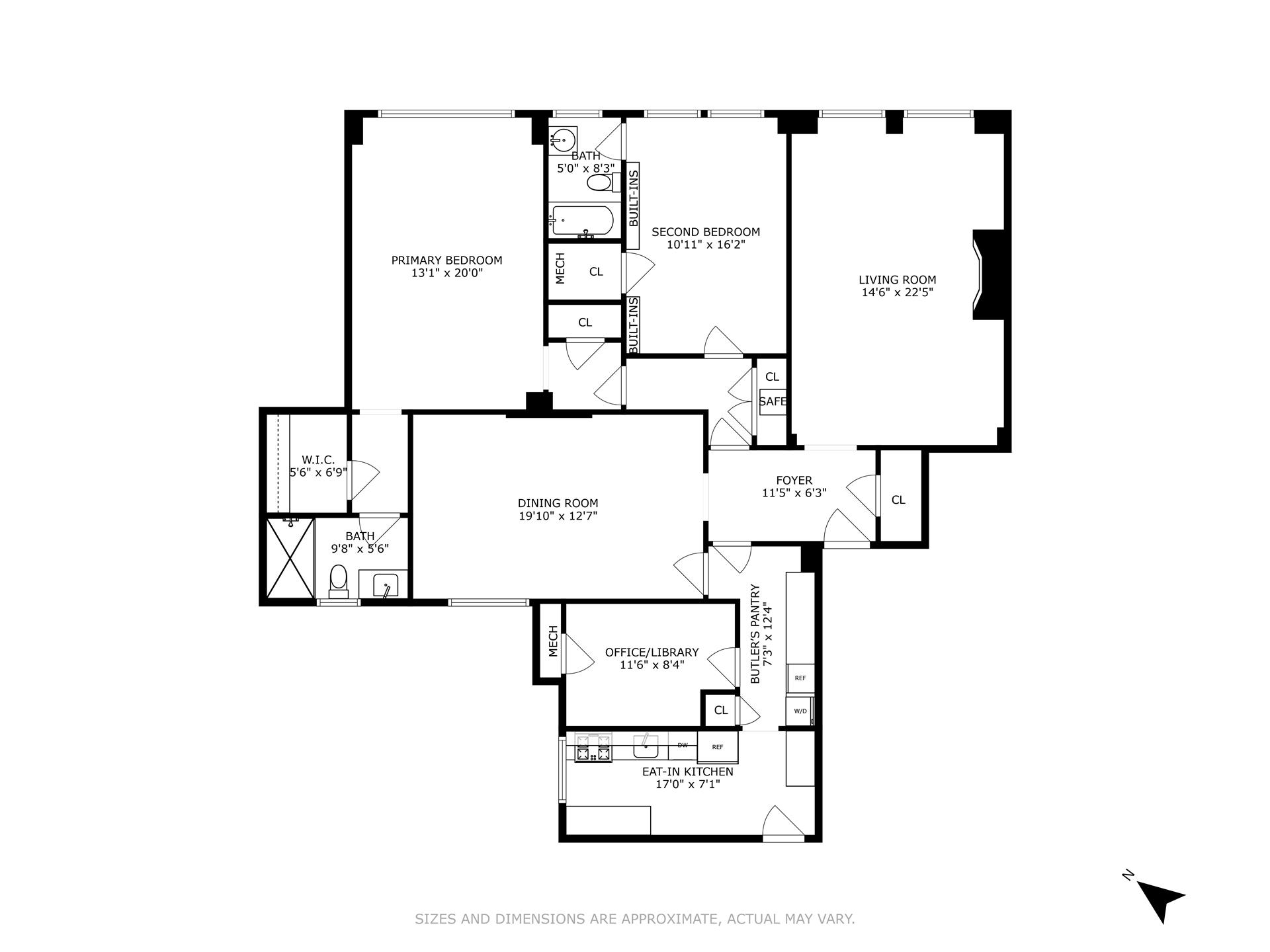 Floorplan for 130 East 75th Street, 5C