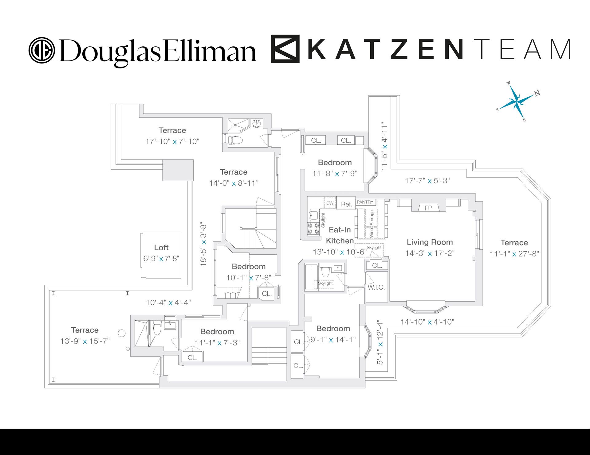 Floorplan for 150 East 93rd Street, PHE