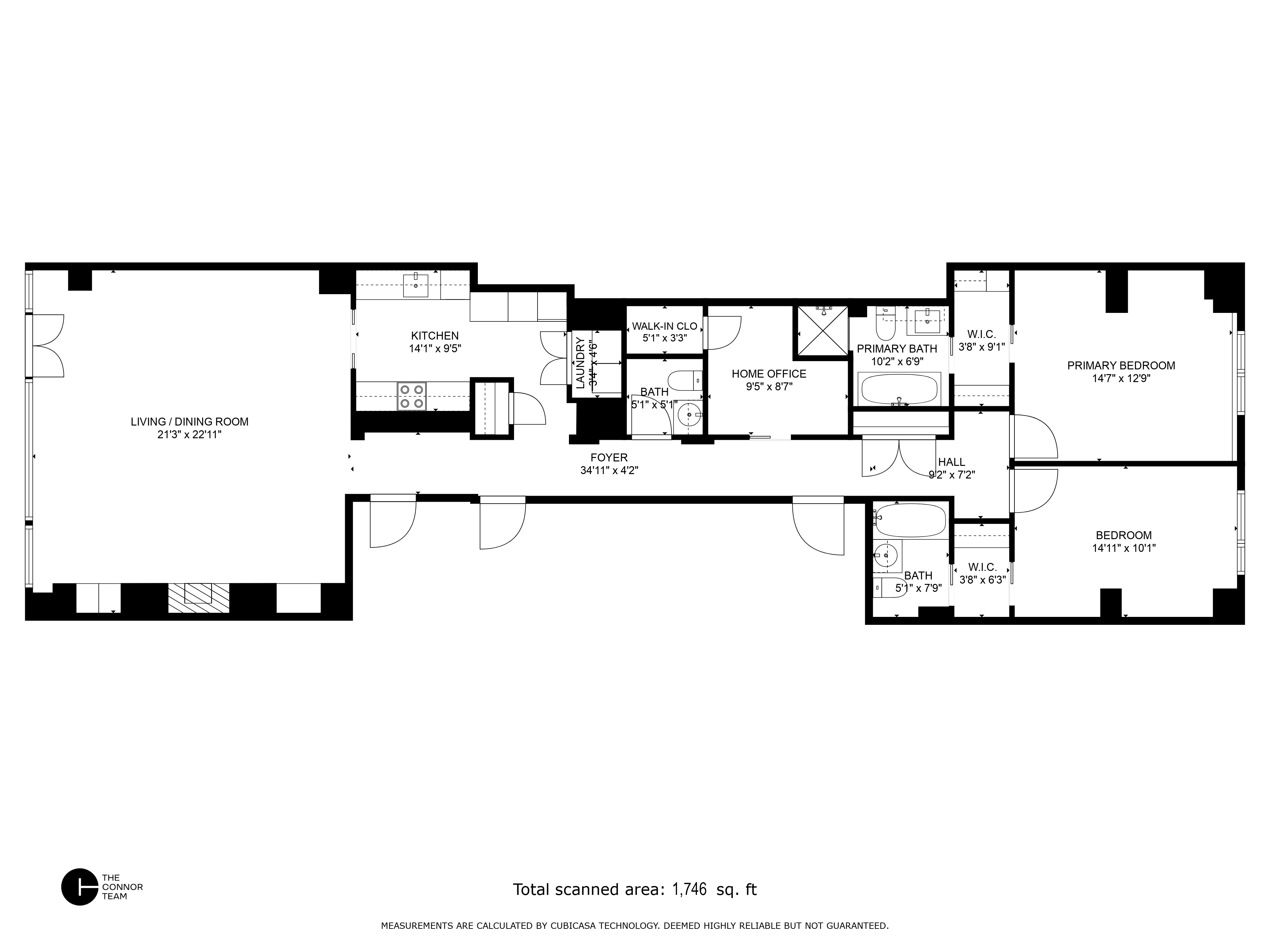 Floorplan for 116 West 22nd Street, 3