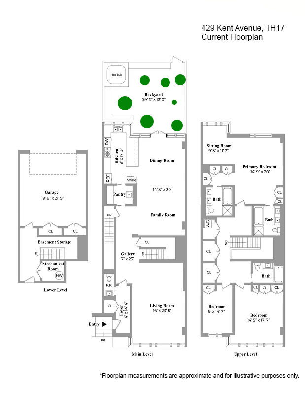 Floorplan for 429 Kent Avenue, TH17