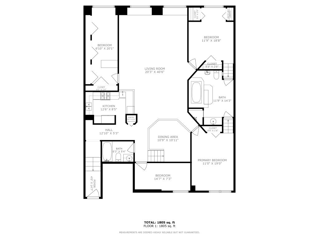 Floorplan for 205 East 22nd Street, 2-L