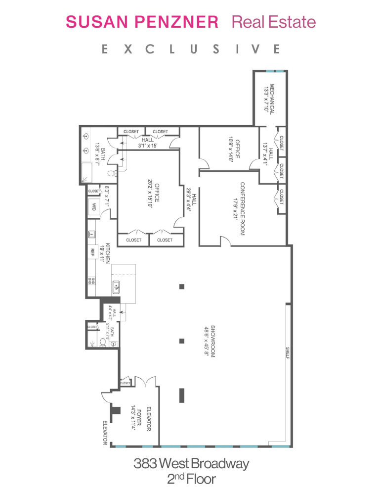 Floorplan for 383 West Broadway, 2W