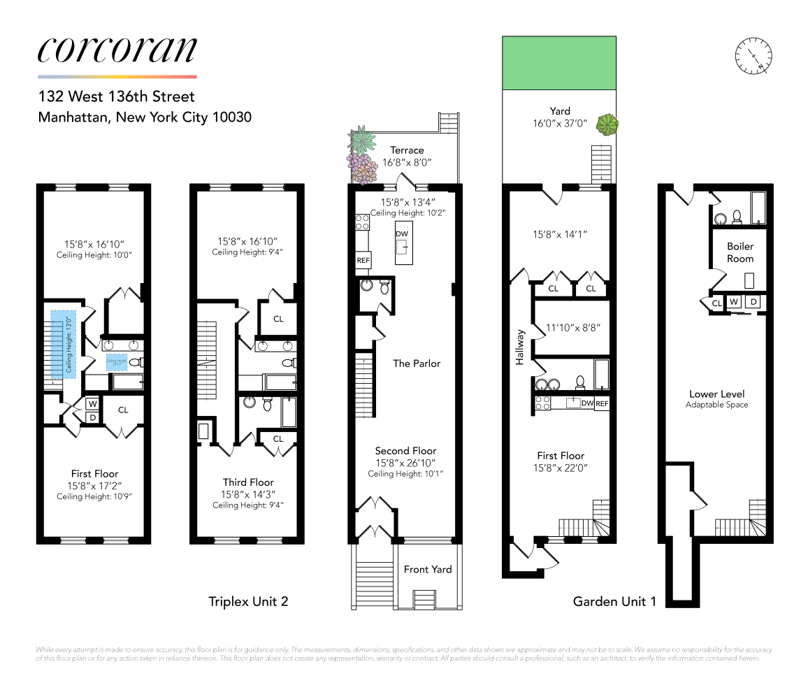 Floorplan for 132 West 136th Street