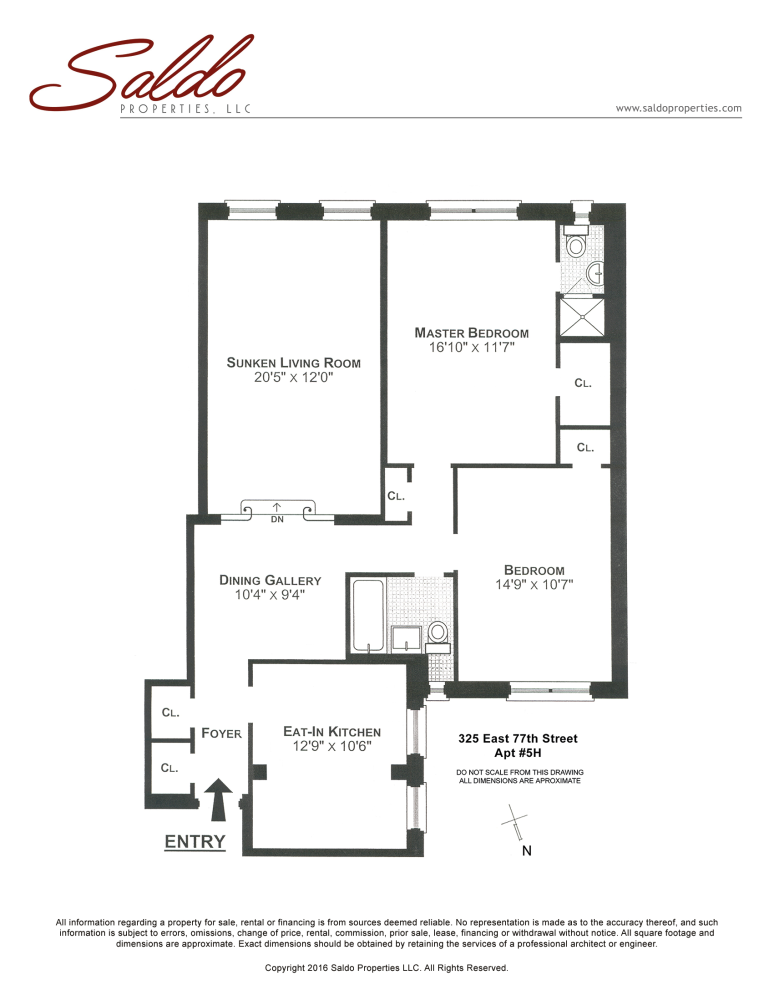 Floorplan for 325 East 77th Street, 5H