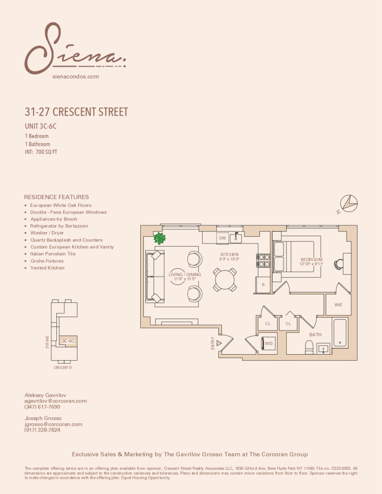 Floorplan for 31-27 Crescent Street, 4C