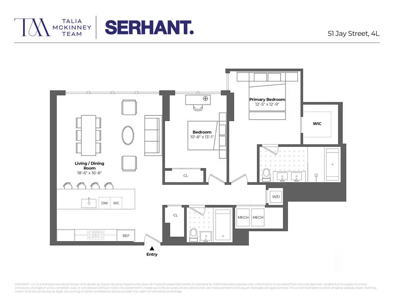 Floorplan for 51 Jay Street, 4L